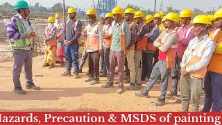 Hazards Precautions amp MSDS of painting workDayanandsafety [upl. by Amliw]