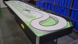 Best HO slot car track 4x16 4 lane walkaround [upl. by Asilenna]