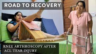 ROAD TO RECOVERY  ACL TEAR KNEE SURGERY  KNEE TREATMENT SERIES  MISS TRAVEL POTTER [upl. by Atinot]