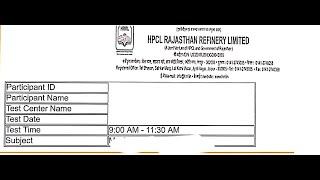 HPCL Rajasthan Refinery Limited Paper For Chemical Diploma [upl. by Romie313]