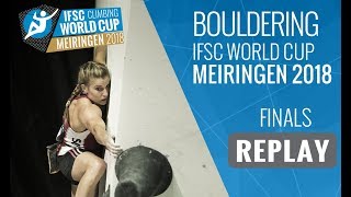 IFSC Climbing World Cup Meiringen 2018  Bouldering  Finals  MenWomen [upl. by Alet]