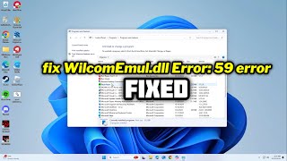 FIXED WilcomEmuldll Error 59 error in Windows 1011 [upl. by Yardna]