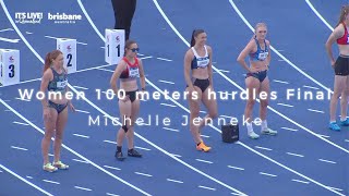 Michelle Jennekeㅣ2023 Australian Championships Women 100m hurdles [upl. by Ola723]