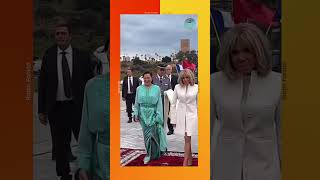 Son Altesse Royale la Princesse Lalla Hasnaa et Madame Brigitte Macron [upl. by Tish]