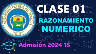 CLASES GRATIS 01 UCE Examen de Admisión 2024  Universidad Central del Ecuador [upl. by Karlow]