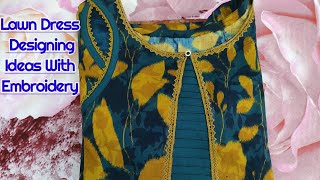 Eid Dress Designing 2024  Summer Dress Designing 2024 How to Design Simple lawn dress [upl. by Lucais]