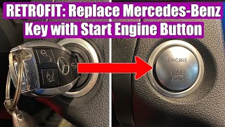 RETROFIT How to install MercedesBenz Engine Start Stop Button replacing key in few simple steps [upl. by Eimas913]