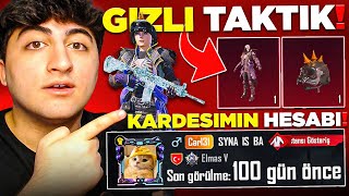 100 GÜN SONRA KARDEŞİMİN HESABINA GİRDİM GİZLİ TAKTİKLE DİKENLİ KASK ÇIKARDIK  PUBG Mobile [upl. by Tann649]