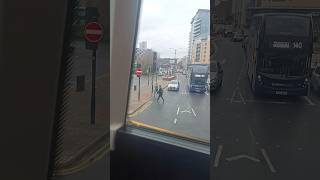 Joining and Leaving the A61 Leeds City bus Station a61 leeds leedscity [upl. by Llerot]