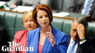 Julia Gillard misogyny speech voted most unforgettable Australian TV moment watch in full [upl. by Ruberta]