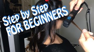 HOW TO Curl Hair with a STRAIGHTENER For BEGINNERS  HAIRSTYLIST Breakdown 1Chair1Mirror [upl. by Guibert540]