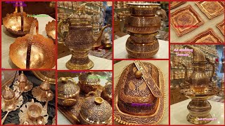 Kashmiri samovar design 🍁  Copper Utensils design 😍 [upl. by Notla]