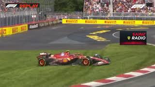 Leaked Funny Radio Carlos Sainz Ferrari F1 No Grip In The Grass [upl. by Royden]