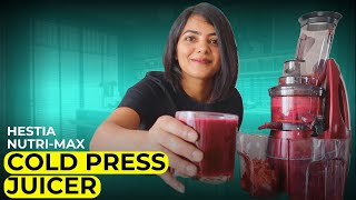 How to use a cold press juicer for juices desserts nut milks  Hestia NutriMax cold press juicer [upl. by Nich]