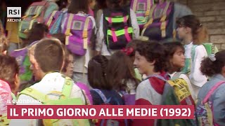 Il primo giorno alle medie 1992  Il Quotidiano  RSI Archivi [upl. by Morie]