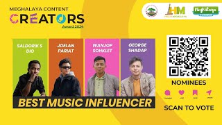 Nominees for the Best Music Influencer at the Meghalaya Content Creator Awards Hello Meghalaya [upl. by Nylzor]