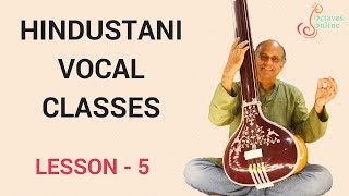 Hindustani Vocal  Lesson 5  Raag Bhairav Alankars Part 1 [upl. by Ohs]