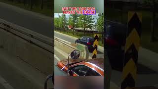 Trucker Stands His Ground Against Entitled Driver [upl. by Ahsiram]