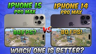 iPhone 15 Pro Max vs 14 Pro Max 90 FPS Comparison in PUBG Mobile amp BGMI Which one is Better [upl. by Rillings]