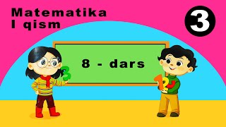 Matematika 3sinf 8dars 1qism  Mavzu Takrorlash Soat va minutlar [upl. by Nehgaem614]