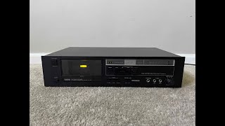 Yamaha K15 Stereo Single Cassette Deck Tape Player [upl. by Leverett]