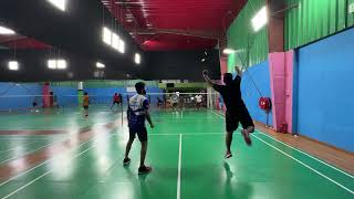 Badminton Vibes Smashing Through Challenges Farith amp Shahul vs Azeez amp Malik [upl. by Yeldua393]