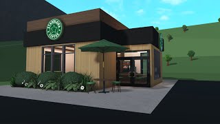 Building a starbucks in bloxburg roblox [upl. by Kristoforo]