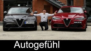 Alfa Romeo Giulia Super amp Quadrifoglio FULL REVIEW test driven allnew neu 2017 [upl. by Hoj894]