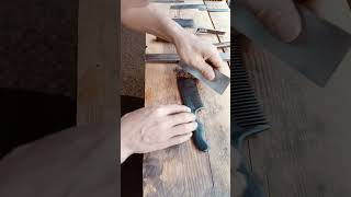 Restoring Redwood Furniture  Scraping for a Smooth Finish process wood [upl. by Akisey]