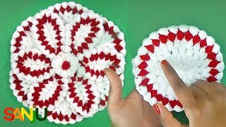 Crochet  Crosia  Krosha Thali posh with 6 pattern [upl. by Owena179]