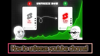 How to unfreeze youtube channel  apne channel ko deactivate hone se kaise bachaye 😱 [upl. by Rehc]