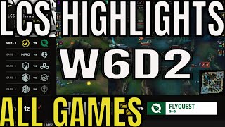 LCS Highlights ALL GAMES W6D2 Summer 2023  Week 6 Day 2 [upl. by Dyche]