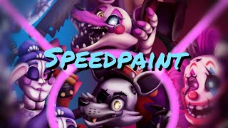 The Dark Circus Fnaf AR Speedpaint [upl. by Aron]