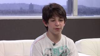 Zachary Gordon Diary of a Wimpy Kid Rodrick Rules Interview [upl. by Aita]