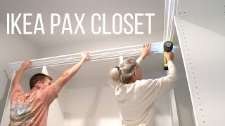 IKEA PAX Closet  Home With Stefani [upl. by Nesnar]