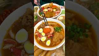 Delicious Vietnamese Banh Canh Noodle Soup shorts [upl. by Graff]