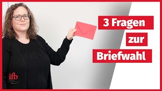 Betriebsratswahl 3 Fragen zur Briefwahl [upl. by Aivatnwahs174]