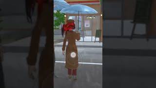 sakuraschoolsimulator enjoy the winter rain ☔short video [upl. by Shelden]