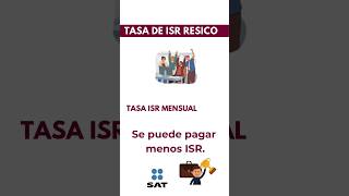 ¿Cuál es la tasa de ISR en RESICO [upl. by Ophelie]