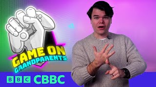 Can you beat Jelly and Yammy Game on Grandparents in 30 second Challenge  CBBC [upl. by Kcered]