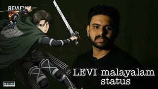 LEVI Malayalam Whatsapp Status  Levi Ackerman「AMV」 [upl. by Arand]