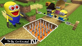 EPIC TRAP FOR MINION FAMILY in MINECRAFT  Minions  Gameplay [upl. by Ignatius13]