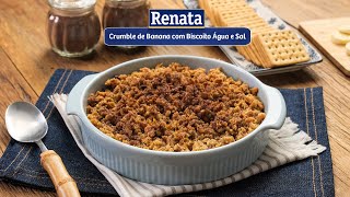 Receita de Crumble de Banana com Biscoito Água e Sal [upl. by Rhyner]