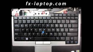 Disassembly Dell Latitude D830  replacement clean take apart keyboard screen battery [upl. by Tnecniv]