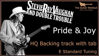 Stevie Ray Vaughan  Pride And Joy HQ Backing Track with vocals amp tab [upl. by Norit448]