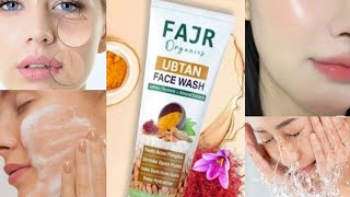 fajr organic face wash ubtan whitening face wash review fajr products ll beautywithashiza [upl. by Aizat]