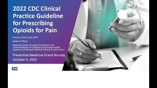 PMGR 2022 CDC Clinical Practice Guideline for Prescribing Opioids for Pain [upl. by Llenel]