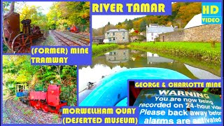 Dinghy Explore River Tamar New Quay George amp Charlotte Mine Tramway Hydro Power Morwellham EP15 [upl. by Barris106]