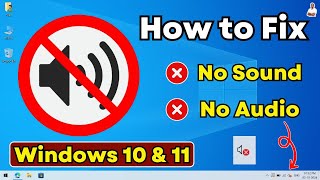 How to Fix SOUND or AUDIO Problems in Windows 10 amp 11  No Audio Device Installed or Found [upl. by Uball]