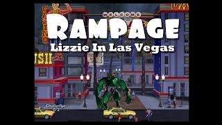 Rampage Gameplay Lizzie in Las Vegas [upl. by Anirrok]